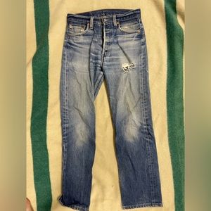 VINTAGE Distressed Levi 501s